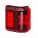 Bargman Trailer Side Marker Light with Red Lens with Black Base - 48-86-202