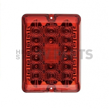 Bargman Trailer Light Stop/ Tail/ Turn Light LED Rectangular Red with Bulb Socket Plug -3