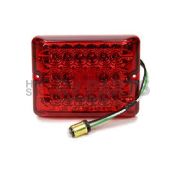 Bargman Trailer Light Stop/ Tail/ Turn Light LED Rectangular Red with Bulb Socket Plug -5