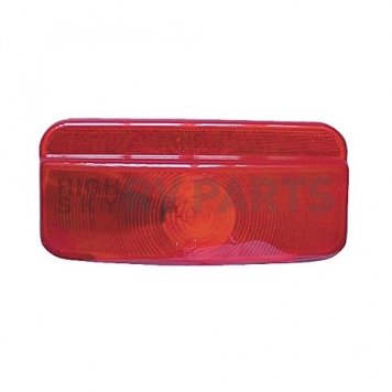 Fasteners Unlimited Tail Light Lens Dome Shape Red 8-5/8 inch x 3-3/4 inch-2