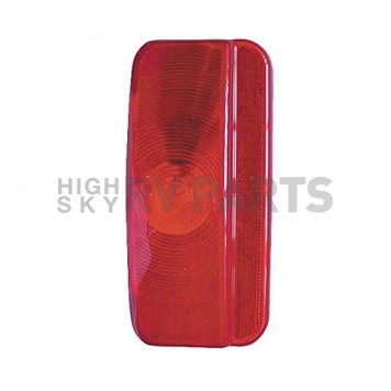 Fasteners Unlimited Tail Light Lens Dome Shape Red 8-5/8 inch x 3-3/4 inch-3