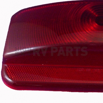 Fasteners Unlimited Tail Light Lens Dome Shape Red 8-5/8 inch x 3-3/4 inch-1