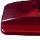Fasteners Unlimited Tail Light Lens Dome Shape Red 8-5/8 inch x 3-3/4 inch