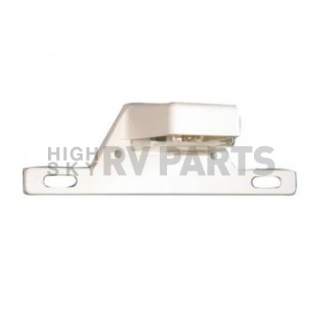 License Plate Bracket with Light - Molded White - 003-70P-1