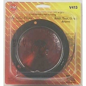 Peterson Mfg. Trailer Flush-Mount Stop/ Turn/ Tail Light Incandescent Round Red 4 inch-2
