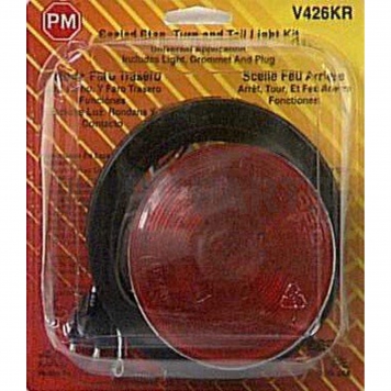 Peterson Mfg. Trailer Stop/ Turn/ Tail Light Incandescent Round Red 4 inch-2