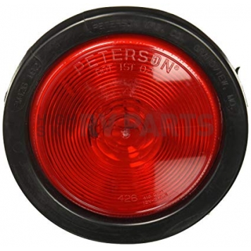 Peterson Mfg. Trailer Stop/ Turn/ Tail Light Incandescent Round Red 4 inch-5