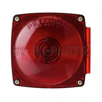 Peterson Mfg. Trailer Stop/ Turn/ Tail/ Rear Reflex/ Side Marker/ Side Reflex Light Incandescent Square Red-1