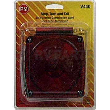 Peterson Mfg. Trailer Stop/ Turn/ Tail/ Rear Reflex/ Side Marker/ Side Reflex Light Incandescent Square Red-4
