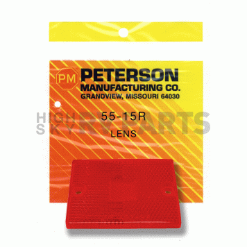 Peterson Mfg. Turn Signal-Parking-Side Marker Light Lens Red Rectangular - 55-15R-1