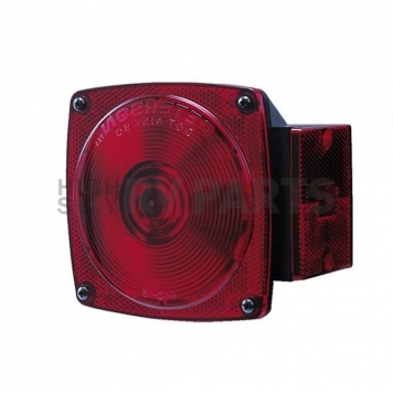 Peterson Mfg. Trailer Stop/ Turn/ Tail/ Rear Reflex/ Side Marker/ License/ Side Reflex Light Incandescent Square Red-1