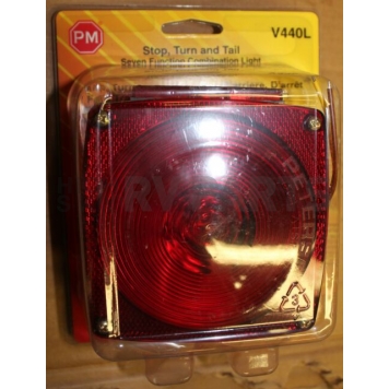 Peterson Mfg. Trailer Stop/ Turn/ Tail/ Rear Reflex/ Side Marker/ License/ Side Reflex Light Incandescent Square Red-6