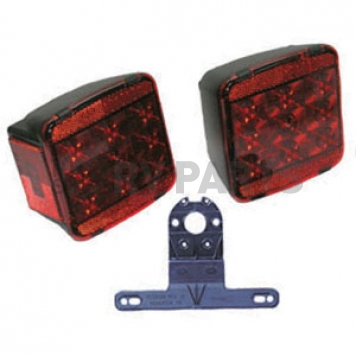 Peterson Mfg. Trailer Rear/ Tail Light Kit LED Square Red-3