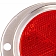 Reflector Round Red Lens with Aluminum Housing