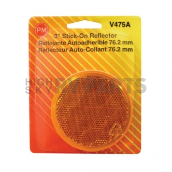 Peterson Mfg. Reflector Round  Quick Mount Amber Lens-1