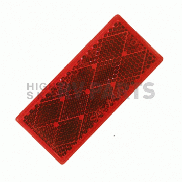 Reflector Quick Mount Red Lens Without Housing Adhesive Backing-2
