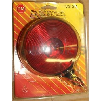 Peterson Mfg. Trailer Pedestal Mount Single-Face Stop/ Turn/ Tail Light Incandescent Round Red-6