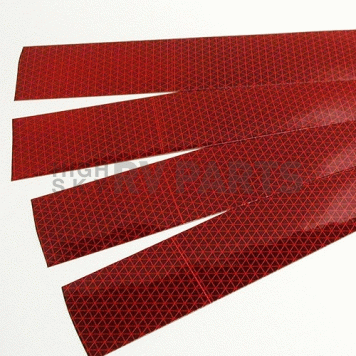 Reflective Tape Light Reflective - 18 inch x 2 inch Red/ White-2