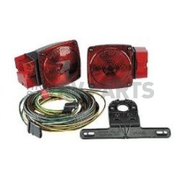 Peterson Mfg. Trailer Tail/ Rear Lighting/ Side Marker Light/ Reflector Incandescent Square Red-3