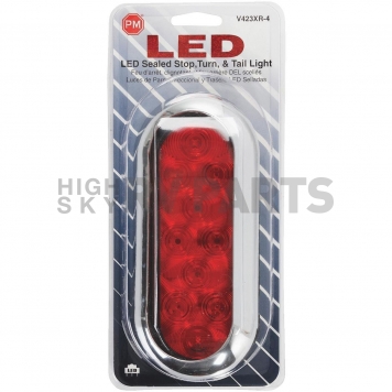 Peterson Mfg. Trailer Surface Mount Stop/ Turn/ Tail Light LED Oval Red-2