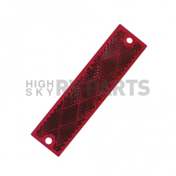 Reflector Red Lens -3/8 inch Length x 1-1/8 inch Width - Without Housing-5