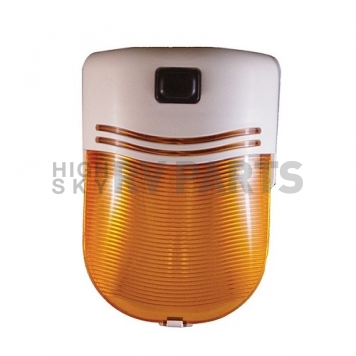 Fasteners Unlimited Porch Light Lens - Amber - 89-319A-1