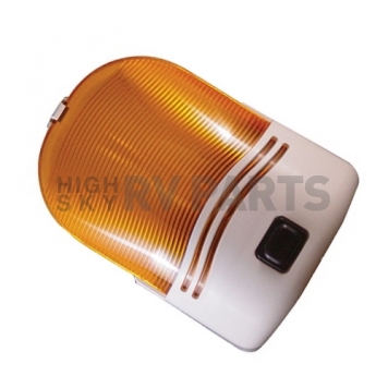 Fasteners Unlimited Porch Light Lens - Amber - 89-319A-2