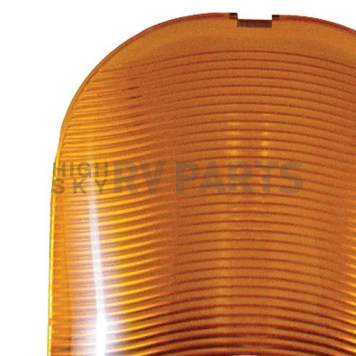 Fasteners Unlimited Porch Light Lens - Amber - 89-319A-5