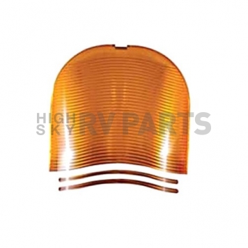 Fasteners Unlimited Porch Light Lens - Amber - 89-319A-6