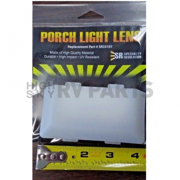 Specialty Recreation Porch Light Lens - White - SR33101-3
