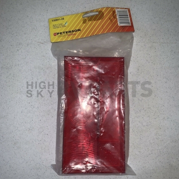 Peterson Mfg. Trailer Light Lens Rectangular Red for 25922-2