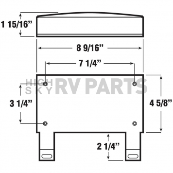 Peterson Mfg. Trailer Stop/ Turn/ License/ Tail Light Incandescent Rectangular Red-1