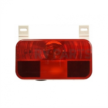 Peterson Mfg. Trailer Stop/ Turn/ Tail/ License Light Incandescent Rectangular Red With Reflex/ Plate Mounting Bracket - V25923-4