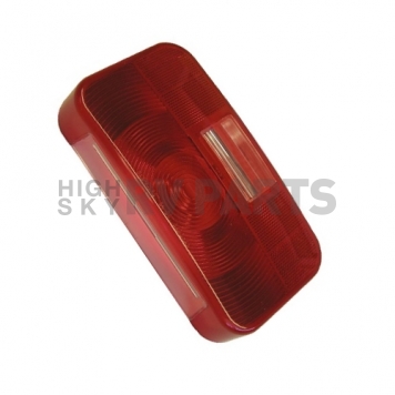 Peterson Mfg. Trailer Light Lens Rectangular Red with License/ Back-Up Lens for 25924-3