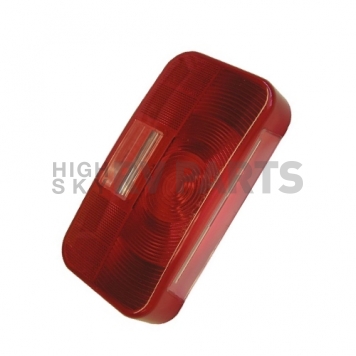 Peterson Mfg. Trailer Light Lens Rectangular Red with License/ Back-Up Lens for 25924-2