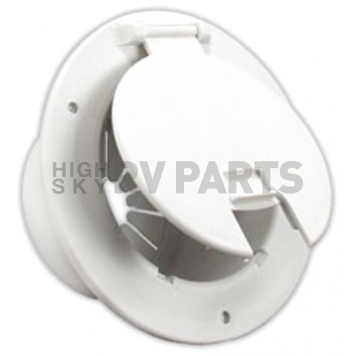 JR Products Round Electrical Hatch, Accepts Up To 50 Amp Cord, Polar White-3