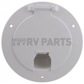 RV Designer Electric Cable Hatch, Non Lockable, Accepts Up To 30/50 Amp Cords-3