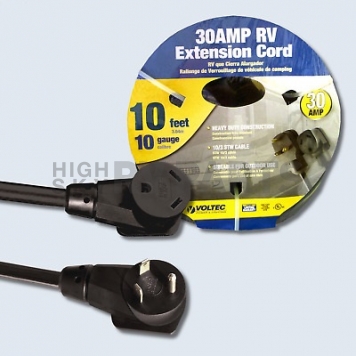 Voltec RV Extension Cord Traditional Series - 30 Amp 10 Feet Length -1