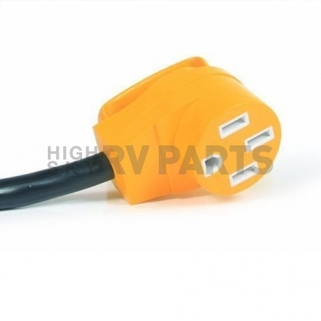Camco RV 18 inch PowerGrip Dogbone Electrical Adapter, 30AM / 50AF - 55185-1