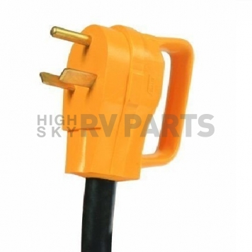 Camco RV 18 inch PowerGrip Dogbone Electrical Adapter, 30AM / 50AF - 55185-2