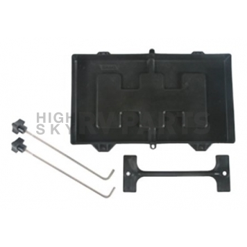 Camco Battery Tray Heavy Duty Acid Resistant Plastic for Group 24 Batteries-1