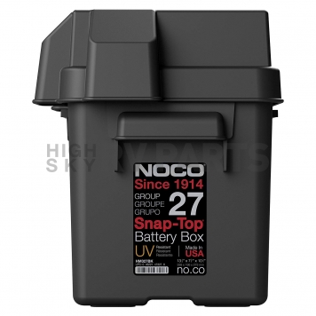 Noco Snap-Top Battery Box for Group 27 - Black-7