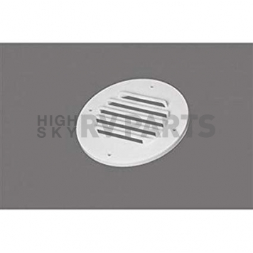 MTS Products - Round RV Battery Box Vent, Colonial White-1