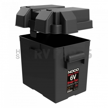 Noco 6-Volt Snap-Top Group Battery Box Black-2