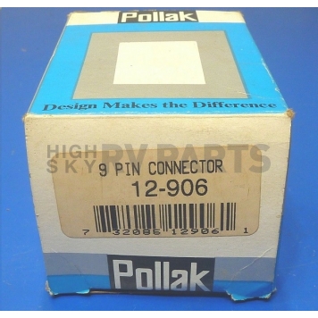 Pollak Trailer Wiring Connector - 9 Way Round Plug End - 12-906-3
