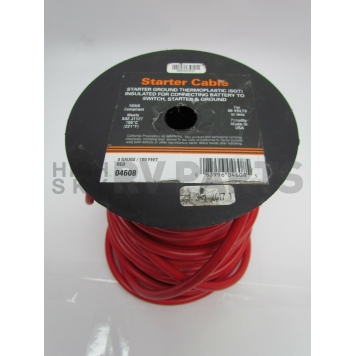 East Penn Primary Wire 4 Gauge 100' Spool Red - 04608-5