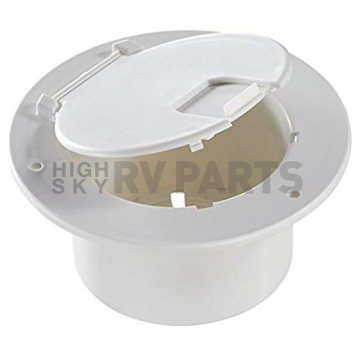 RV Designer Replacement Lid For Electrical Hatch, Polar White-2