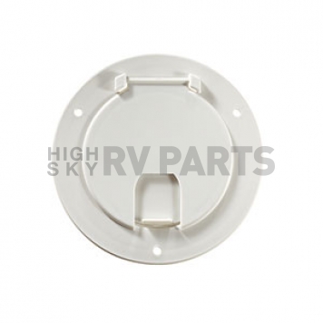 RV Designer Replacement Lid For Electrical Hatch, Polar White-1