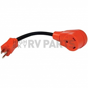 Valterra Power Cord Adapter, 15 Amp M To 30 Amp F, 12 inch Dog Bone, Non Locking - A10-1530-5
