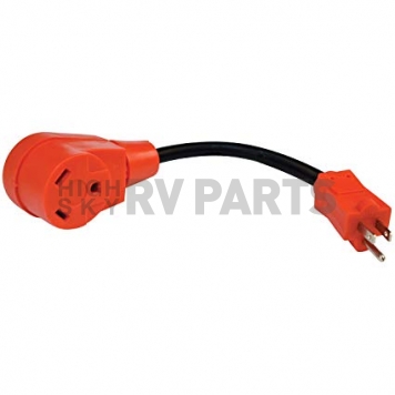 Valterra Power Cord Adapter, 15 Amp M To 30 Amp F, 12 inch Dog Bone, Non Locking - A10-1530-4
